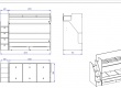 Patrová postel s přistýlkou, úložným prostorem a schůdky Pure Modular - rozměry