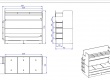 Patrová postel s přistýlkou, úložným prostorem a žebřík Pure Modular - rozměry