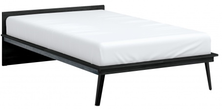 Studentská postel 120x200cm Nebula - černá/šedá