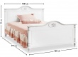 Studentská postel Carmen 120x200cm - rozměry