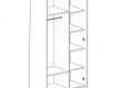 Dvoudveřová šatní skříň Rudy - vnitřní prostor