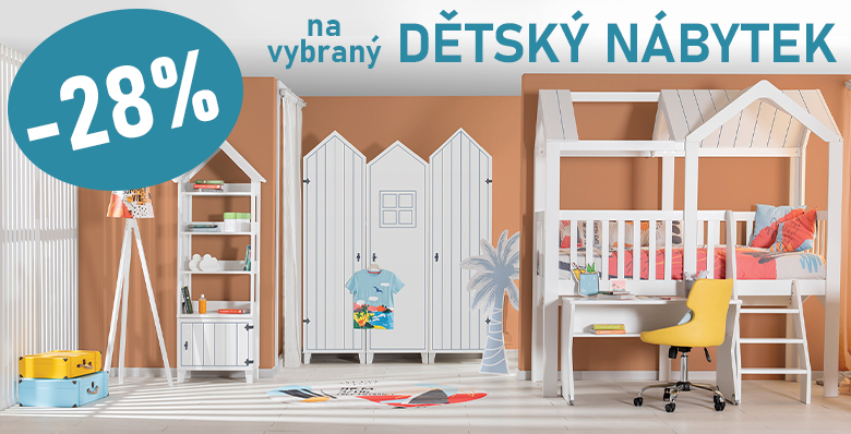 Vybraný dětský nábytek až -28%